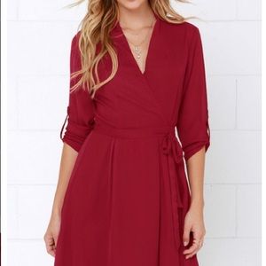 Red Wrap Dress